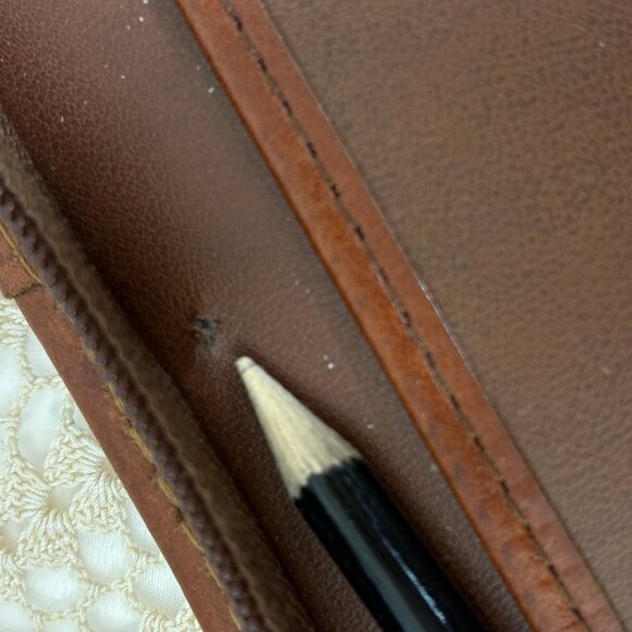 Day Timer Zip Around Basketweave Embossed Planner Cover Vintage - Picture 11 of 11